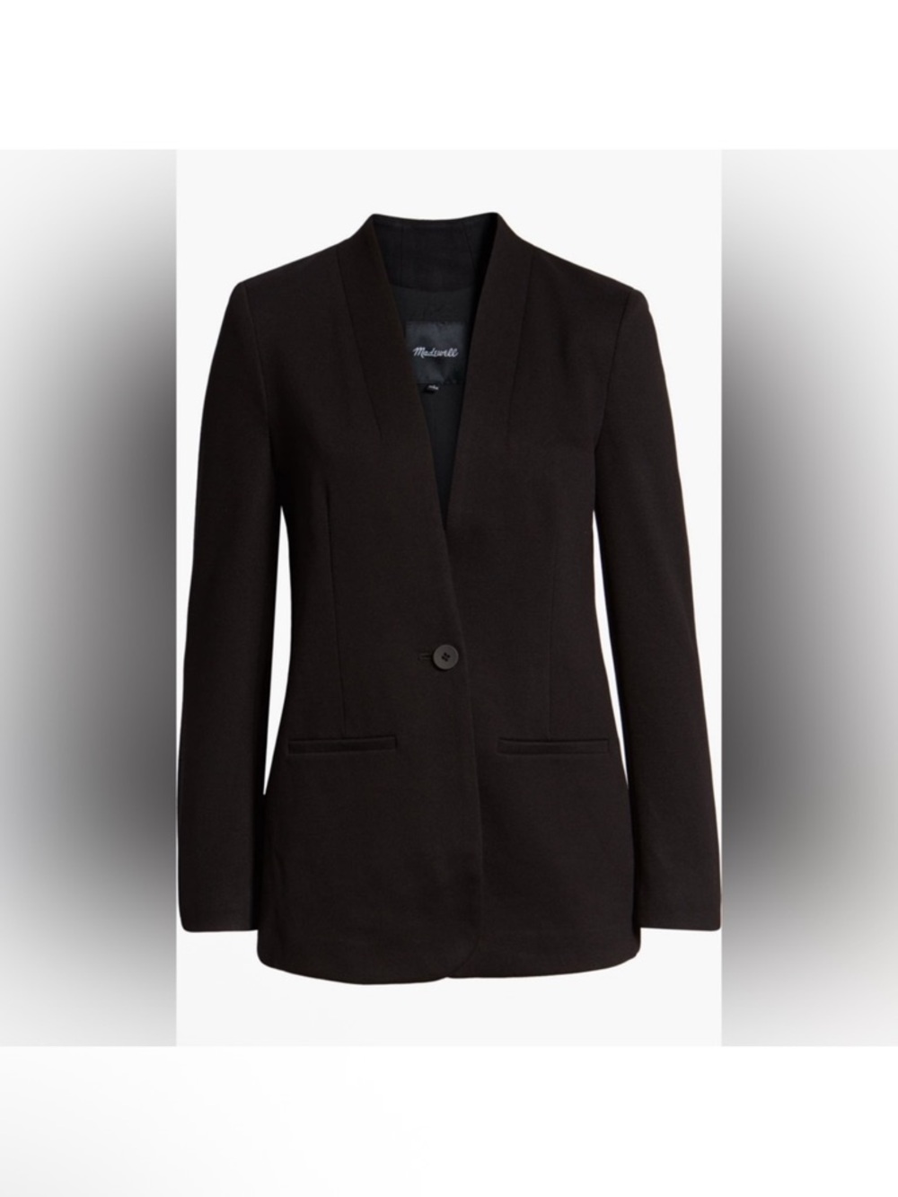 Madewell Tribune Black Blazer Jacket 8